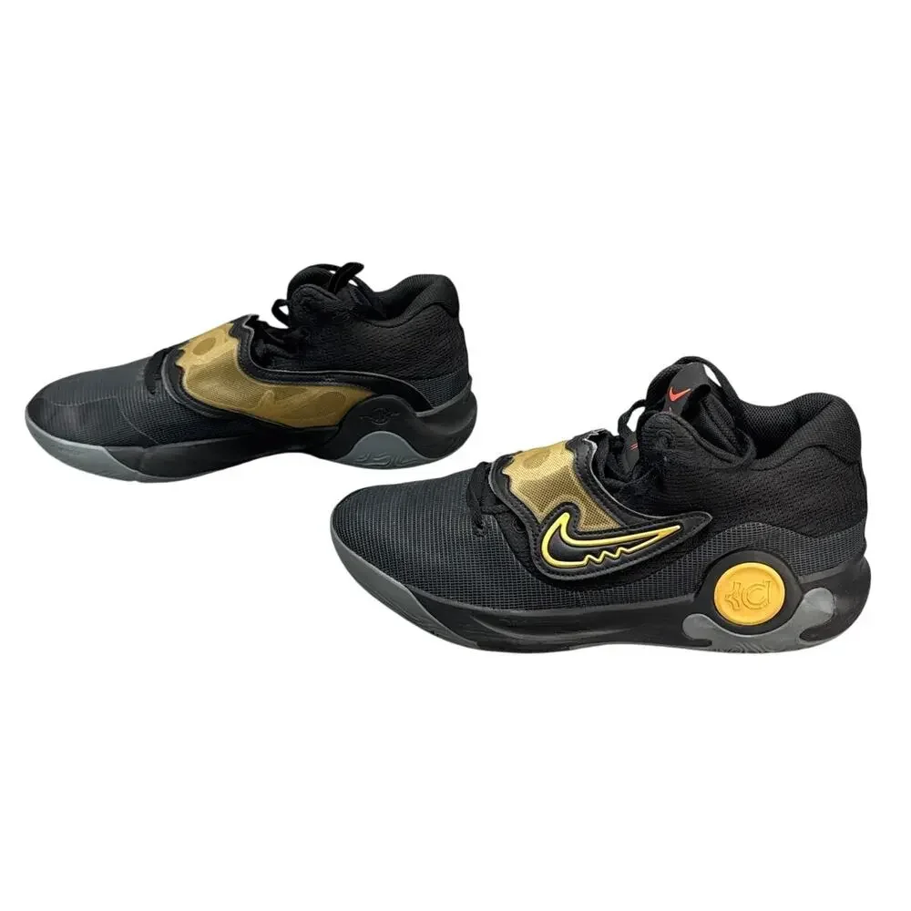 Nike KD Trey 5 X EP DD9538-010 Black Metallic Gold Basketball Sneaker Men 12